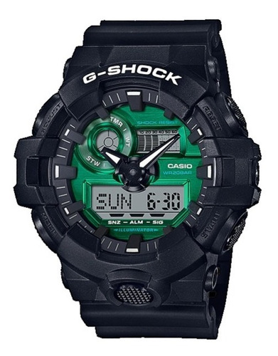 Reloj Casio G-shock Negro Ga-700mg-1a Ag Of Casio Centro