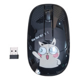 Mouse Seisa Inalámbrico Bateria Recargable Con Cargador Usb