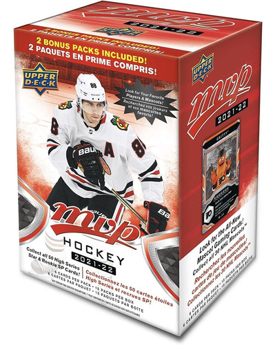 2021/22 Upper Deck Mvp Nhl Hockey Blaster Box (15 Pks/bx)