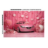 Fundo Fotográfico Tecido 170x250cm Carro Da Barbie 3d 22435