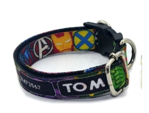 Collar Personalizado Mascotas Perro Raza Peq Gato Talla S