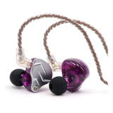 Auriculares In Ear Marca Kz Acoustics Zsn Pro S/ Mic Violeta