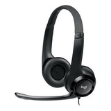 Audífono Logitech H390 On-ear  Alámbricos Usb