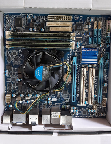 Combo Mother Gigabyte H55m-usb3 - Intel I5 3,46 8gb