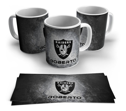 Taza Oakland Raiders Personalizada Nombre