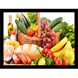 Quadro Decorativo Fruteira Supermercados Cozinha Legume R698