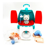 Set Mascota Infantil Juguete Perro Gato Pet Maleta Armable