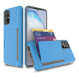 Funda Gvozi Con Tarjetero Para Samsung Galaxy A71 - Blue 