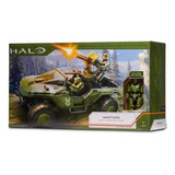 Halo Set De Vehiculo Warthog Con Figura Marter Chief