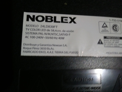 Televisor Noblex 