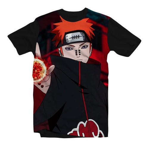 Camiseta/camisa Nagato Pain - Naruto Shippuden Shinra Tensei