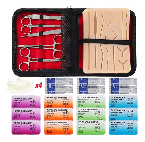 Kit Práctico De Sutura Para Modelos Anatómicos  28 Piezas