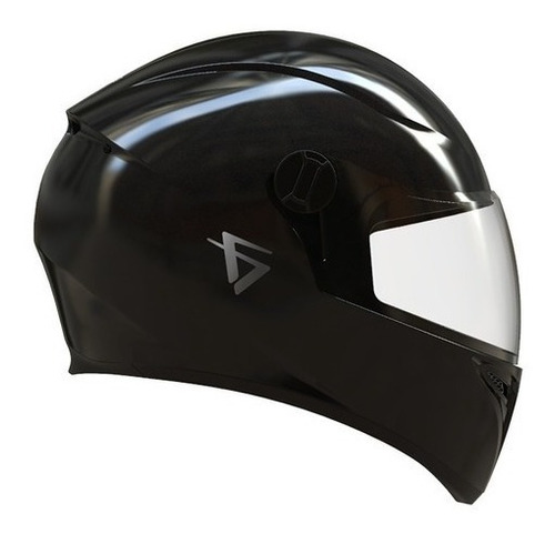 Casco Moto Vertigo V50 Monochrome Negro Brillante S