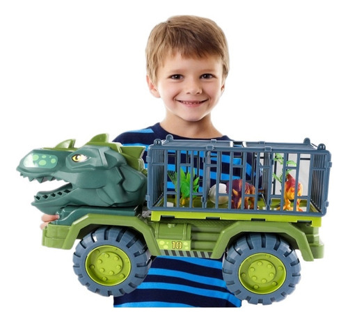 V Camión Transportador De Cabezas De Dinosaurio