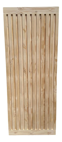 Puerta Corrediza Riel Granero Madera Alistonada 90 Cm