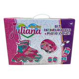 Juliana Set Patines Rollers + Kit De Proteccion Diseño 018