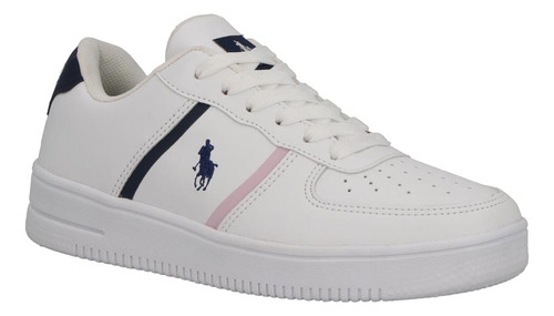 Sneaker Casual Pr759470 Transpirable Logo Grabado Liso Rayas