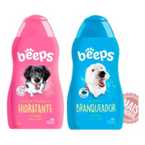 Kit Shampoo Branqueador + Condicionador Cães Gatos Beeps Ful