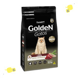 Golden Gatos Castrados Carne 10,1kg Alimento Ração Saudável