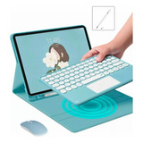 Funda Con Teclado Mouse+ Lapiz Para Galaxy Tab A8 10.5 X200