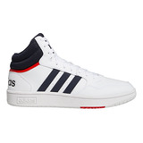 Tenis Lifestyle adidas Hoops 3.0 - Blanco-azul