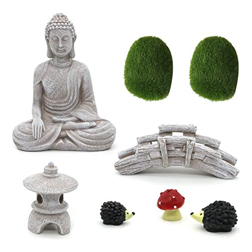 Accesorios De Jardín Meditation Buddha Zen, Diseño De Buda E