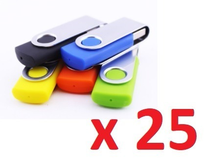 Pack 25 Pendrive 8gb 2.0 Flash Despacho Gratis