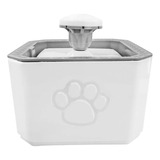 Bebedero Eléctrico Perro Gato Fuente Agua Mascota 2.5 L Color Blanco