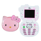 Nuevo Teléfono Plegable Hello Kitty Con Dibujos Animados, Li