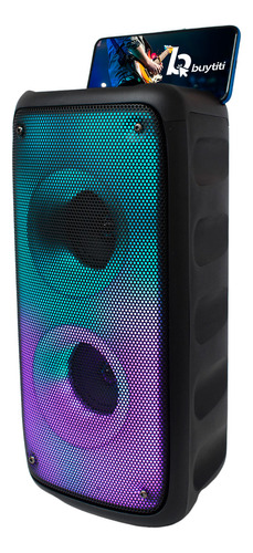 Parlante Cabina 2 Bocinas 20w Radio Recargable Led Ritmica 