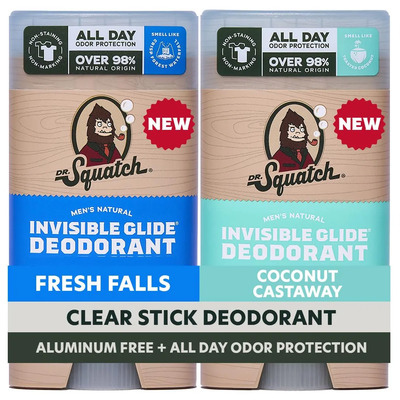 Desodorante Dr. Squatch Invisible Glide Natural, 78 Ml, Paqu