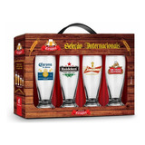 Conjunto Copos Munich C/ 4 Un - Cervejas Internacionais Cor Branco