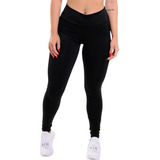 Calça Legging Feminina Cintura Alta Leg Grossa Fitness