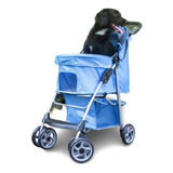 Carrinho De Passeio Pet Com Porta Copo Para Cães E Gatos