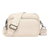 Bolsa Crossbody Cangurera Casual Dama Mujer Piel Genuina