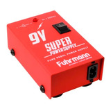 Fonte Para 6 Pedais Super Power Supply 9v 500ma Fuhrmann Cor Vermelho