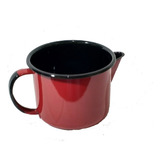 Caneca Esmaltada C/bico 1 Litro - Vermelha