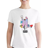 Playera Bts Bt21 Logo Tata Chimmy Cooky Shooky Rj Koya Mang