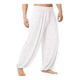 Pantalones Harem De Yoga Holgados De Color Liso Casuales Par