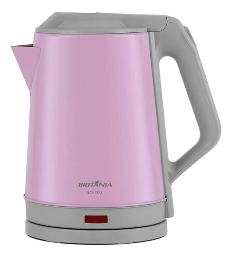 Chaleira Elétrica Britânia Bch12rs Inox Rosa 1,9l 110v