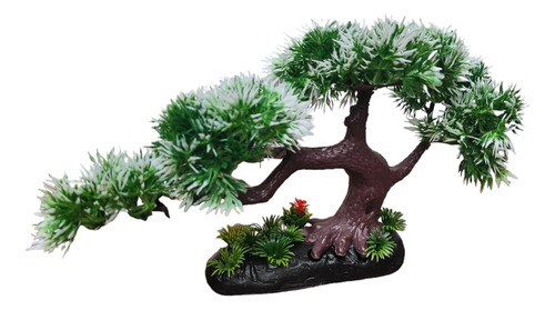 Enfeite Ornamento Planta Artificial Aquarios Terrario Bonsai