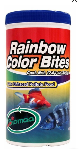 Rainbow Color Bites 500g Mejora El Color De Peces Tropicales