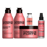 Groove Professional Kit Cresce Forte Completo 5 P + Brinde!