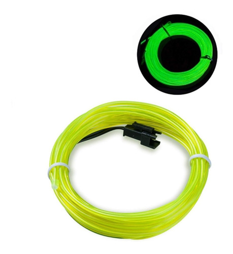 Hilo De Neon El Wire 3v A Pilas Colores 3 Metros