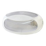 Luminaria Tartaruga Pavilonis Oval Branco Pvc