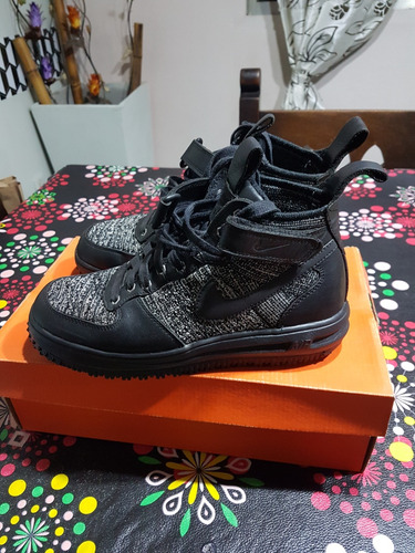 Zapatillas Nike Air Force Lunar 1 Fliknit Workboot Black Ori