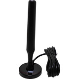 Antena Digital Televisão Hd Tv Interna Fio 3m Base Imã Uhf