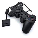 Controle Playstation 2 Analógico Dualshock Ps2 Alto-6220 Cor Preto