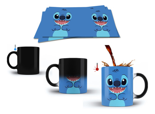 Taza Magica Personalizada De Stitch Con Nombre Modelo 4