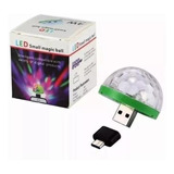 Mini Bola Luz Led Audiorítmica Usb Micro Usb.